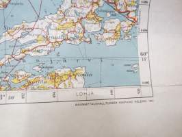 Suomusjärvi 2023 (ympärillä Kisko-Kiikala-Pusula-Sammatti) Suomen taloudellinen kartta / Finlands ekonomisk karta 1:100 000 1947