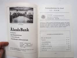 Ålands trafiken 1.5.-31.8.1968, Tidtabeller, båt- och bilfärjetrafik, flygtrafik, bustrafik -Ahvenanmaa - aikataulut laiva, lento &amp; linja-autot