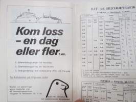 Ålands trafiken 1.5.-31.8.1968, Tidtabeller, båt- och bilfärjetrafik, flygtrafik, bustrafik -Ahvenanmaa - aikataulut laiva, lento &amp; linja-autot