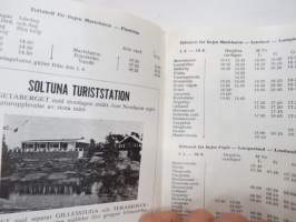 Ålands trafiken 1.5.-31.8.1968, Tidtabeller, båt- och bilfärjetrafik, flygtrafik, bustrafik -Ahvenanmaa - aikataulut laiva, lento &amp; linja-autot