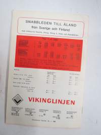 Ålands trafiken 1.5.-31.8.1968, Tidtabeller, båt- och bilfärjetrafik, flygtrafik, bustrafik -Ahvenanmaa - aikataulut laiva, lento &amp; linja-autot