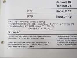 Renault MOT. F.. (E) Korjaamokäsikirja bensiinimoottorit 4 syl. valurautaa F1N, F2N, F3N, F2R, F7P