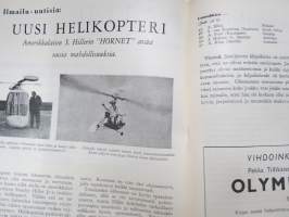 Harrastelija 1951 nr 8, Lennokkien MM Jämijärvi, Valoa nurkan taakse, Jokapaikan radio, Uusi helikopteri &quot;Hornet&quot;, Jokapojan vaaka, ym.