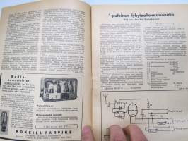 Harrastelija 1947 nr 12, sis. mm. Kuukauden mallikone Avro &quot;Anson XII&quot;, Perunapyssy, Moottoripyörän trimmaus, 1-Putkinen lyhytaaltovastaanotin, ym.