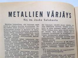 Harrastelija 1947 nr 12, sis. mm. Kuukauden mallikone Avro &quot;Anson XII&quot;, Perunapyssy, Moottoripyörän trimmaus, 1-Putkinen lyhytaaltovastaanotin, ym.