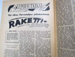 Harrastelija 1947 nr 12, sis. mm. Kuukauden mallikone Avro &quot;Anson XII&quot;, Perunapyssy, Moottoripyörän trimmaus, 1-Putkinen lyhytaaltovastaanotin, ym.