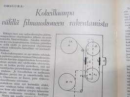 Harrastelija 1951 nr 6-7, 4. Hiilimikrofoni, Helikopteria rakentamaan, Puutarhahara, H0 makuuvaunu, Laivojen hautausmaa, Filmauskoneen rakentaminen, ym.