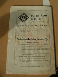loimaan seurakunnan 500-wuotisjuhla. loimaalla 19-20 päivinä elokuuta 1939 . VAKITA.N tarjous helposti s-m koko  paketti 19x36 x60 cm paino 35kg 5e