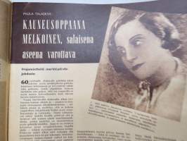 Elokuva-Aitta 1955 nr 22, Kansikuva Greta Garbo, Kun tähdet olivat mykkiä, Elokuva 60 vuotta, Kuvaushallin hiljaiseloa, &quot;Rotat&quot;, Maria Schell,Bette Davis, ym.