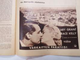 Elokuva-Aitta 1955 nr 22, Kansikuva Greta Garbo, Kun tähdet olivat mykkiä, Elokuva 60 vuotta, Kuvaushallin hiljaiseloa, &quot;Rotat&quot;, Maria Schell,Bette Davis, ym.