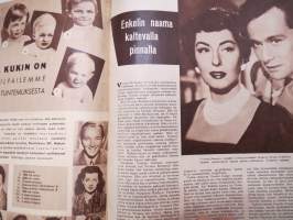 Elokuva-Aitta 1955 nr 20, Kansikuva Richard Egan, Elokuvien arvostu, Jämijärven lakeudet Ukrainan aroina, Danny Kaye, Kamerat käyvät Ealingissä, Marilyn Monroe, ym.