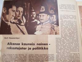 Elokuva-Aitta 1955 nr 19, Kansikuva Danny Kaye, Kirsti Ortola, Rita Moreno, Kihlaus, Francoise Arnoul, ym.