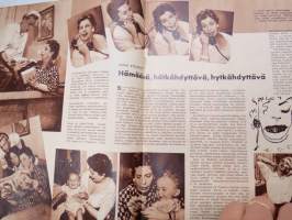 Elokuva-Aitta 1955 nr 19, Kansikuva Danny Kaye, Kirsti Ortola, Rita Moreno, Kihlaus, Francoise Arnoul, ym.
