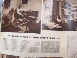 Elokuva-Aitta 1955 nr 11, Kansikuva Hilkka Helinä, Cannes´in tilitystä, Kihlaus, Lavastaja Aarre Koivisto, John Gielgud, ym.