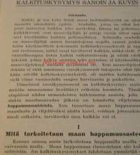 Kalkituskysymys sanoin ja kuvin