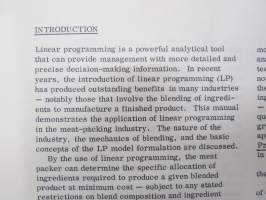 IBM - Linear Programming - Meat Blending