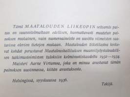 Maatalouden liikeoppi maatalousoppilaitoksia ja maanviljelijöitä varten