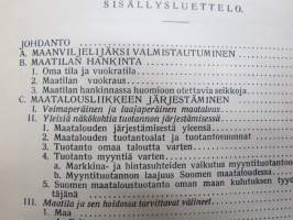 Maatalouden liikeoppi maatalousoppilaitoksia ja maanviljelijöitä varten