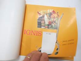 Ignis -jääkaappi -myyntiesite / fridge sales brochure