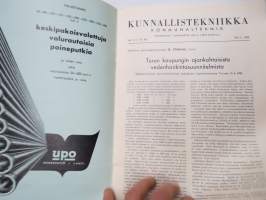 Kunnallistekniikka 1952 nr 3, Cultor asfalttipäällysteet, Dymoleum kumiasfaltti, Leo Gottwald yleiskaivukone mainos, ym.