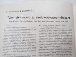 Kunnallistekniikka 1952 nr 3, Cultor asfalttipäällysteet, Dymoleum kumiasfaltti, Leo Gottwald yleiskaivukone mainos, ym.