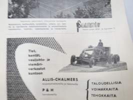 Kunnallistekniikka 1952 nr 3, Cultor asfalttipäällysteet, Dymoleum kumiasfaltti, Leo Gottwald yleiskaivukone mainos, ym.