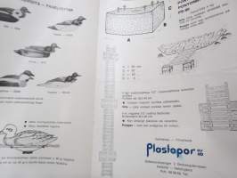 Oy Plastopor Ab pelastus-, kalstus- ja metsästys- kevytmuovituotteita / livräddnings-, fiske- och jakt- Lättplastprodukter -myyntiesite / sales brochure