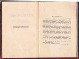 Kotieläimet, 1913. Piirteitä kotieläinten kesytyshistoriasta sekä niiden merkityksestä eri aikoina ja eri kansojen keskuuudessa.