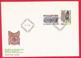 FDC 21.1.1976  Suomen Kansantaide. LAPE780-781 Yleismerkit