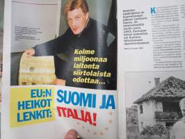 Alibi 1998 nr 5, Isto Hiltunen tuomiolla, Näin Jammu lusii, Pakolaisia Italiaan - raja vuotaa, Janne Hampunen = Nacci Tranberg, Vesuritappaja Janne Repka - Kiuruvesi