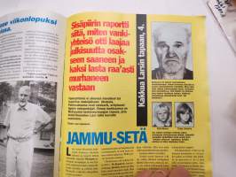 Alibi 1998 nr 5, Isto Hiltunen tuomiolla, Näin Jammu lusii, Pakolaisia Italiaan - raja vuotaa, Janne Hampunen = Nacci Tranberg, Vesuritappaja Janne Repka - Kiuruvesi