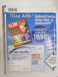 Alibi 2006 nr 4,  Arto Pennanen ampui ex-tyttöystävän, Kapernaumn lomakylä = bordelli, Tampereen homosurmat, Murru vangla, Tapettiin ojaanajon takia, Sähkötuoli, ym.