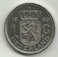 Hollanti / Alankomaaat  1 Gulden Juliana   - ulkomainen kolikko