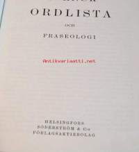 Svensk oldlista och fraseologi