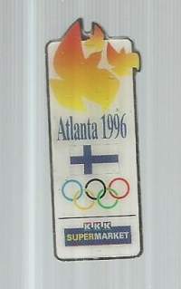 Olympia Atlanta 1996 / KKK Supermarket- pinssi rintamerkki