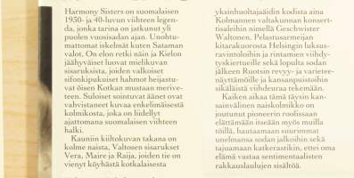 Sulle salaisuuden kertoa mä voisin – Harmony Sistersin tarina