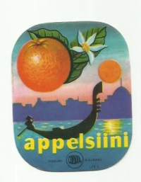 Appelsiini  - juomaetiketti