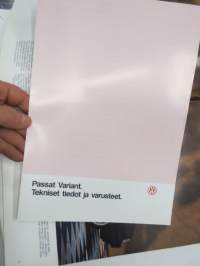 Volkswagen Passat Variant 1990 -myyntiesite / sales brochure, in finnish