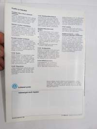 Volkswagen Passat Variant 1990 -myyntiesite / sales brochure, in finnish