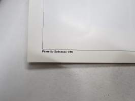 Volkswagen Passat Variant 1990 -myyntiesite / sales brochure, in finnish