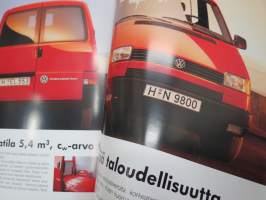 Volkswagen Transporter, Caravelle 1991 -myyntiesite / sales brochure, in finnish