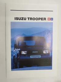 Isuzu Trooper -myyntiesite / sales brochure, in finnish