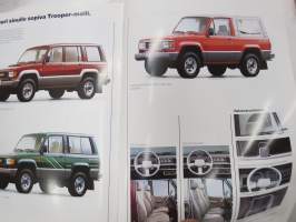 Isuzu Trooper -myyntiesite / sales brochure, in finnish