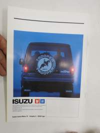 Isuzu Trooper -myyntiesite / sales brochure, in finnish