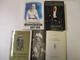 Suomen marsalkan, vapaaherra Carl Gustaf Emil Mannerheimin kirjapaketti 7 kpl