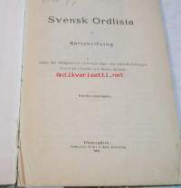 Svensk ordlista