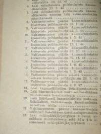 kansaneläkelaki, täytäntöönpanomääräyksineen.1949 . VAKITA.N tarjous helposti paketti koko  s ja m  19x36no 35kg 5e