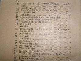 kansaneläkelaki, täytäntöönpanomääräyksineen.1949 . VAKITA.N tarjous helposti paketti koko  s ja m  19x36no 35kg 5e