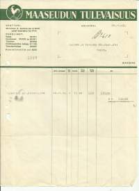 Maaseudun Tulevaisuus 1942 - firmalomake