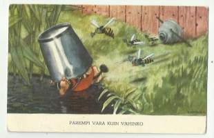 Parempi vara kuin vahinko sign E Norelius -41 kulkematon